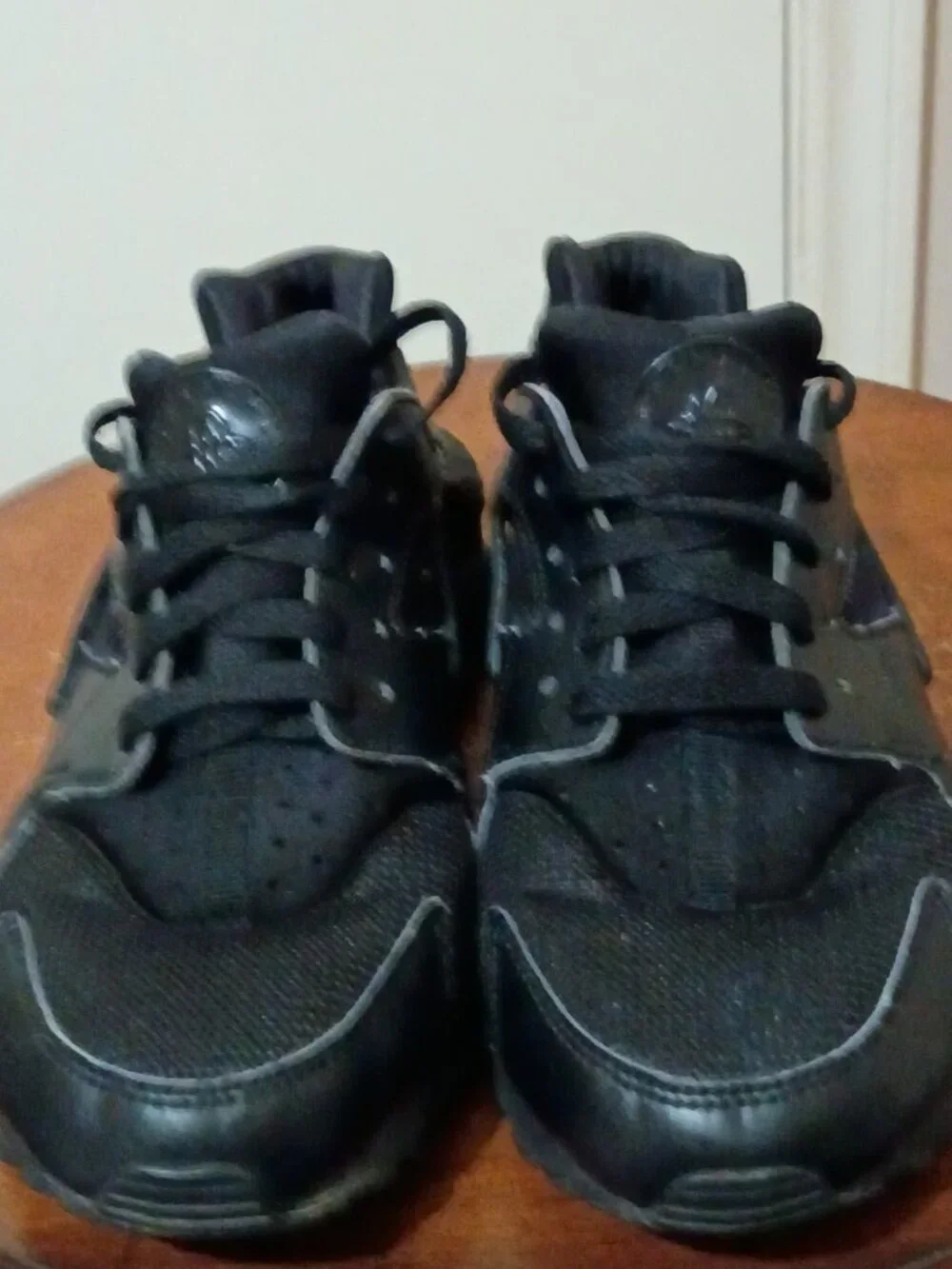 Nike Huarache Run Shoes Youth Size 7Y Kids Black Athletic Sneakers 654275-016